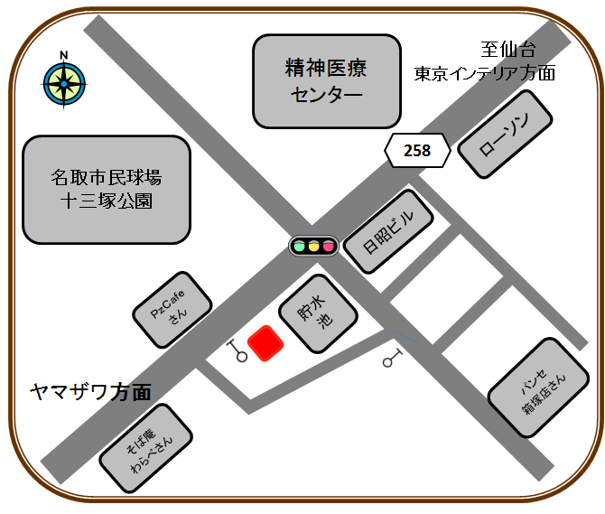 フラワーハウス花や地図